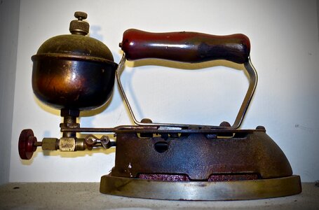 Antique ironing metal photo