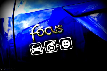 ford focus RS mk1 rear sticker photo