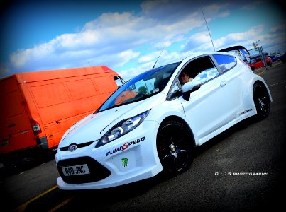 ford fiesta white widebody 