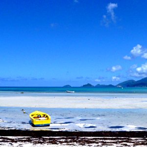 Yellow Boat - Seychelles 
