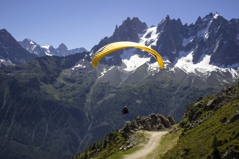 Paraglider flight wing