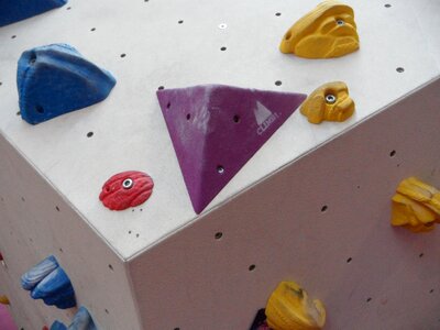 Climb climbing holds color photo