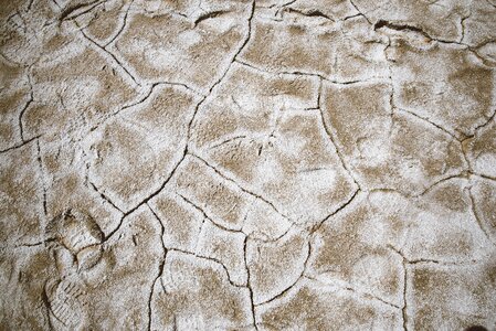 Barren cracks land photo