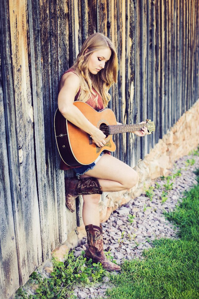 Guitarist acoustic guitar girl