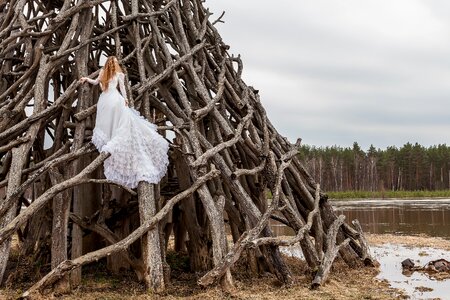 Female dress outdoors