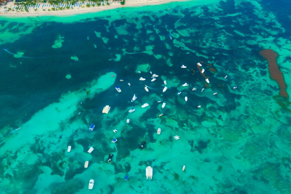 Aerial ocean sea