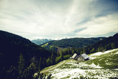 Landscape mountains nature photo