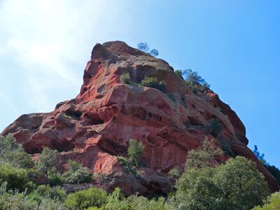 Red sandstone montsant priorat photo