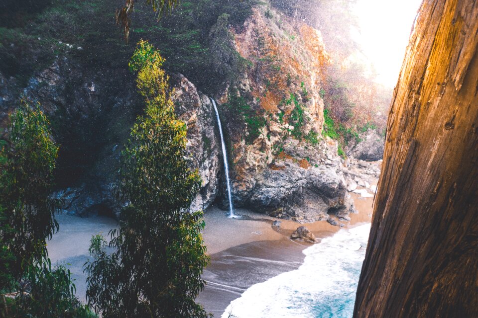Water nature rock