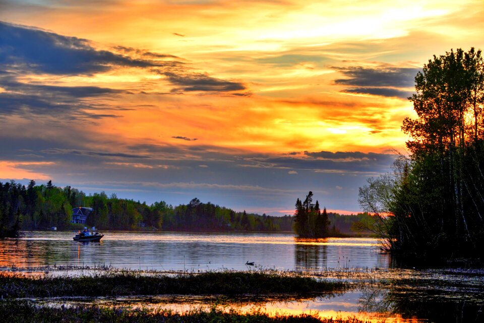 Colors clouds twilight photo