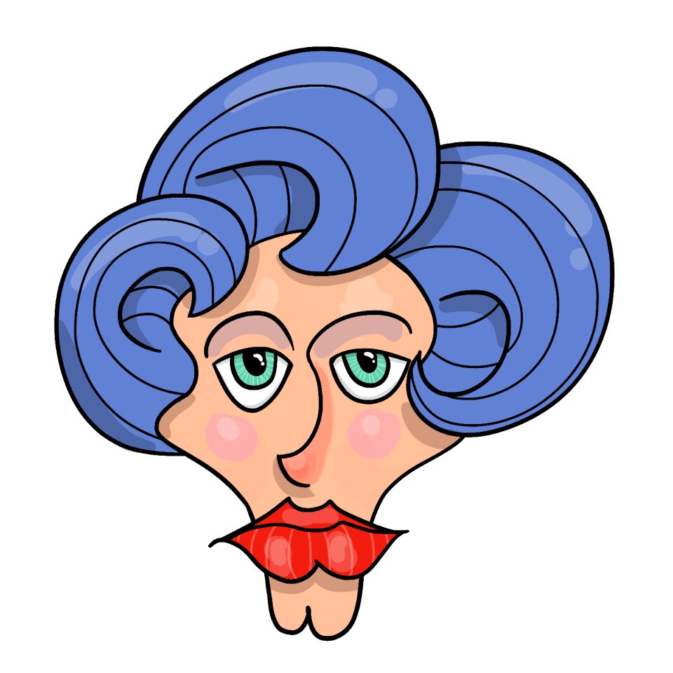 Fashion-monger figure lips