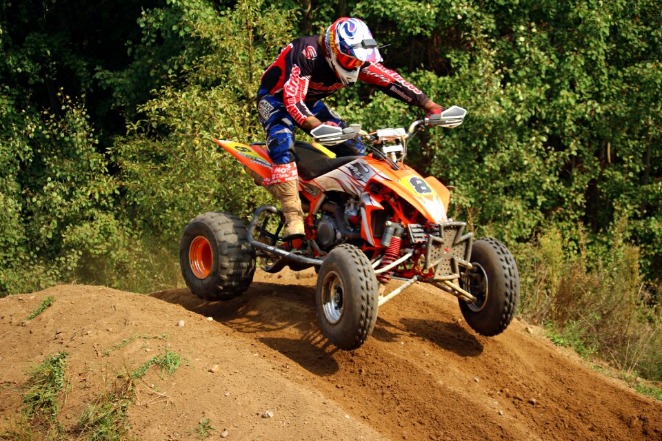 Quad atv motocross ride