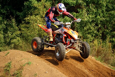 Quad atv motocross ride