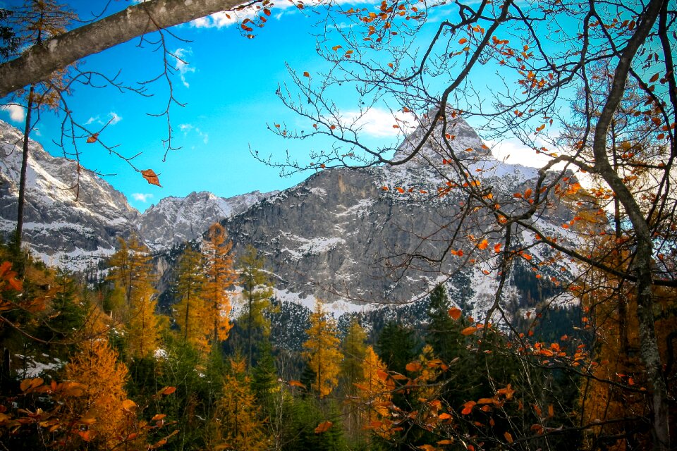 Landscape alpine zugspitze mountain