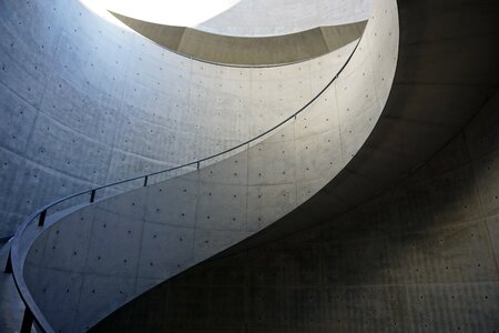 Staircase spiral concrete architecture photo