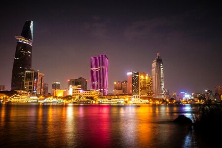 Saigon skylight night at saigon asia city