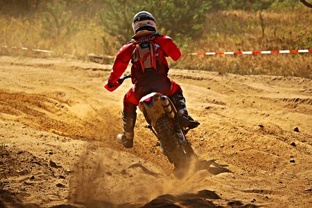 Dust motorsport motorcycle photo