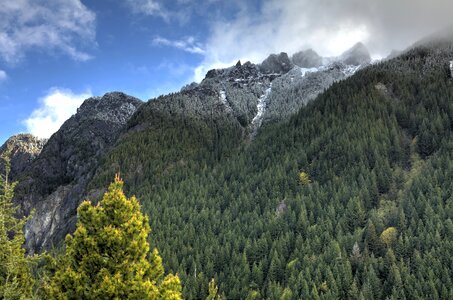 Mountain nature sky photo