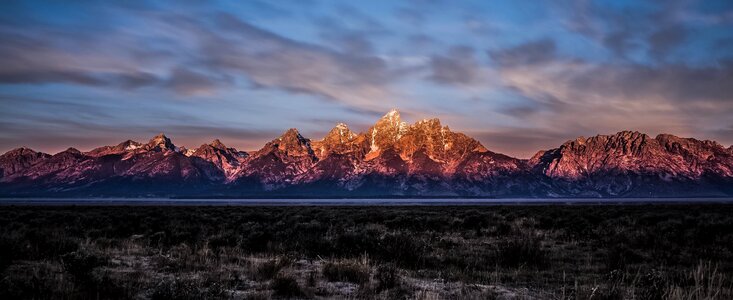 Mountain range landscape nature