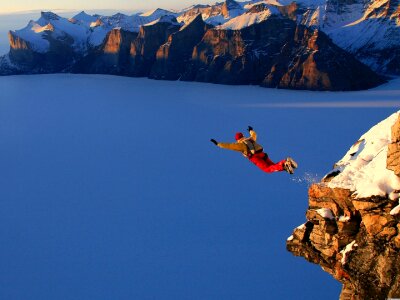 Leaping ocean outdoors