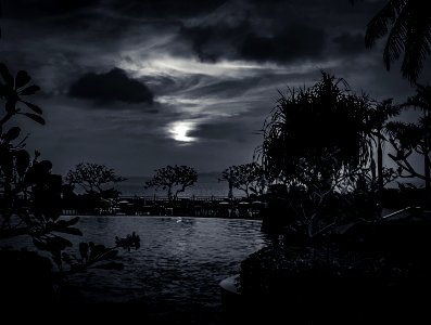 Poolside Pattaya #cre8ivequest #blackandwhite #bnw #monoch… 