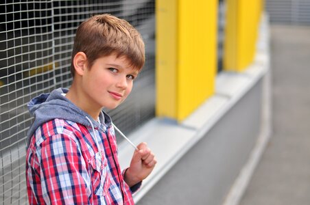 Cute boy emotions photo