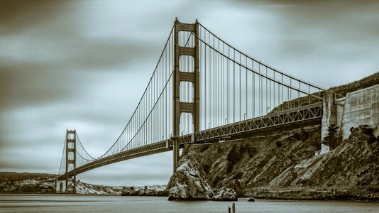 America suspension bridge california photo