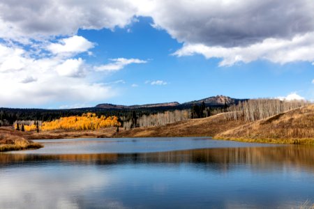 Muddy Pass Lake near Steamboat Springs, Colorado. photo