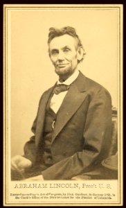 ABRAHAM LINCOLN, Pres't U.S. photo