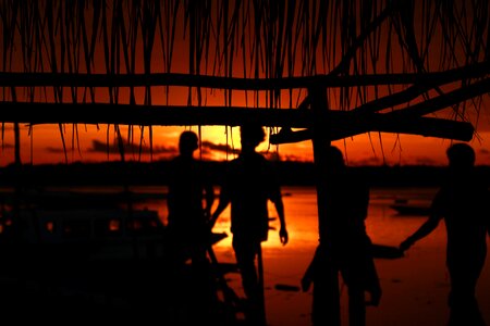 Indonesian beach the sky
