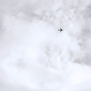 Plane travel sky photo