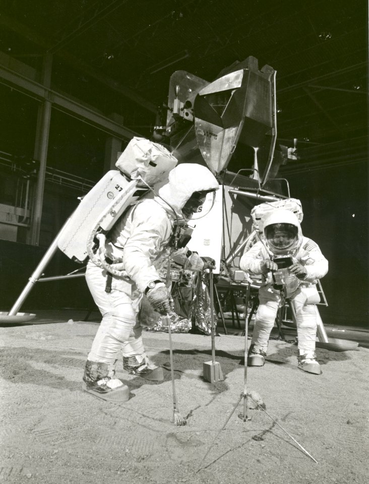 Apollo 11 Crew During Training Exercise 