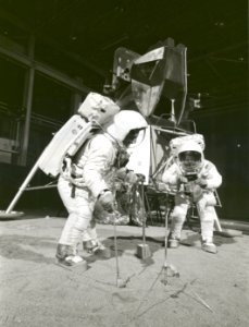 Apollo 11 Crew During Training Exercise 