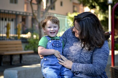 Happiness mother son