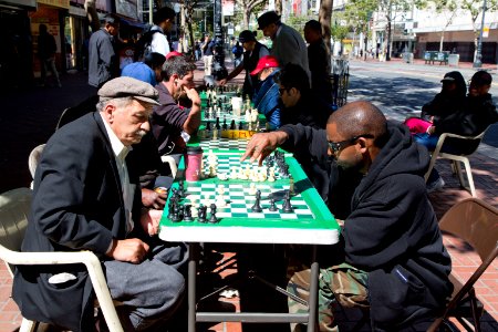 Chess Players, San Francisco, California photo