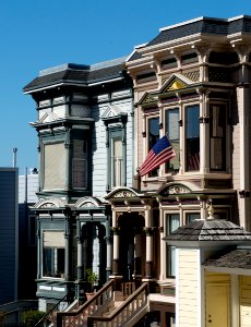Victorian houses in San Francisco photo