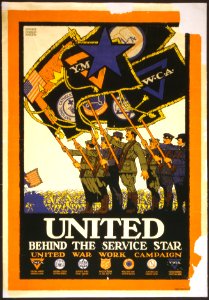 United behind the service star, United War Work Campaign photo