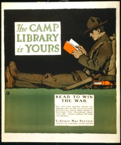 The camp library is yours - Read to win the war 