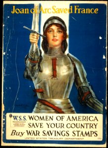 Joan of Arc saved France--Women of America, save your coun… 