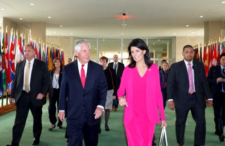 Secretary Rex Tillerson and Ambassador Nikki Haley 