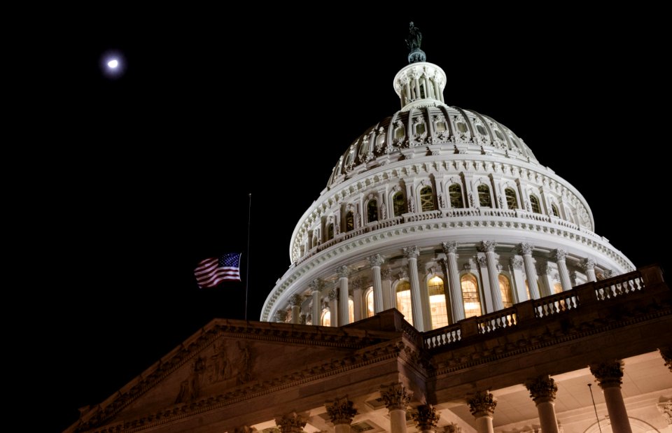 U.S. Capitol Flag at Half-Staff in Honor of John Glenn 