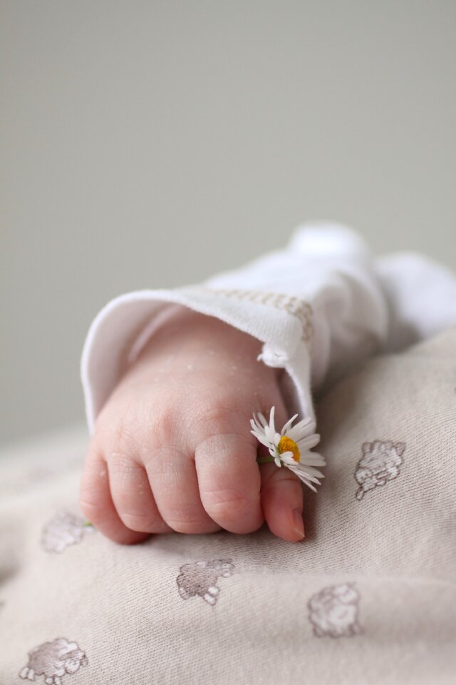 Small human newborn