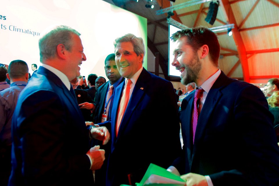 Secretary Kerry with Former Vice President Gore and White … 