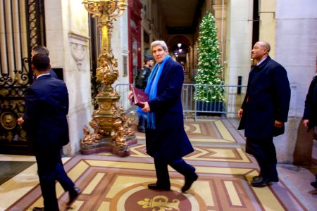 Secretary Kerry Arrives for COP21 in Paris, France 