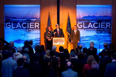 Secretary Kerry Speaks at GLACIER Welcoming Reception photo