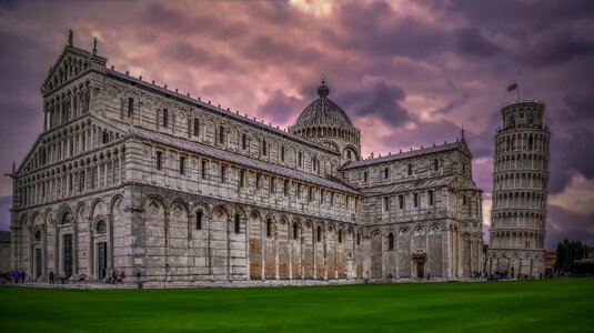 Leaning tower italy architecture photo