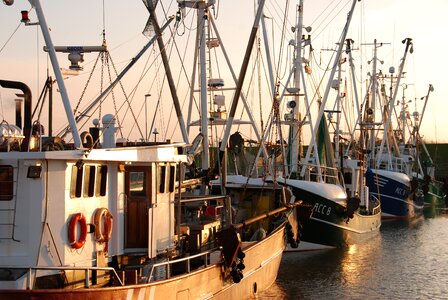 Cutter evening dornumersiel photo