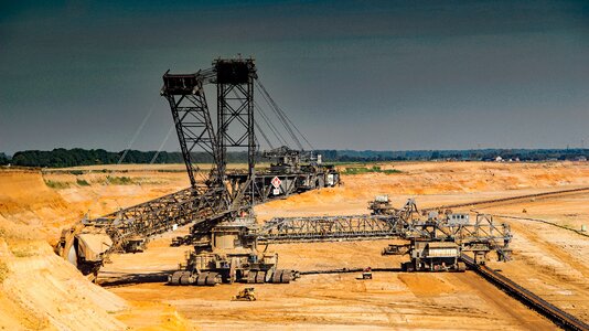 Bucket wheel excavators industry technology photo