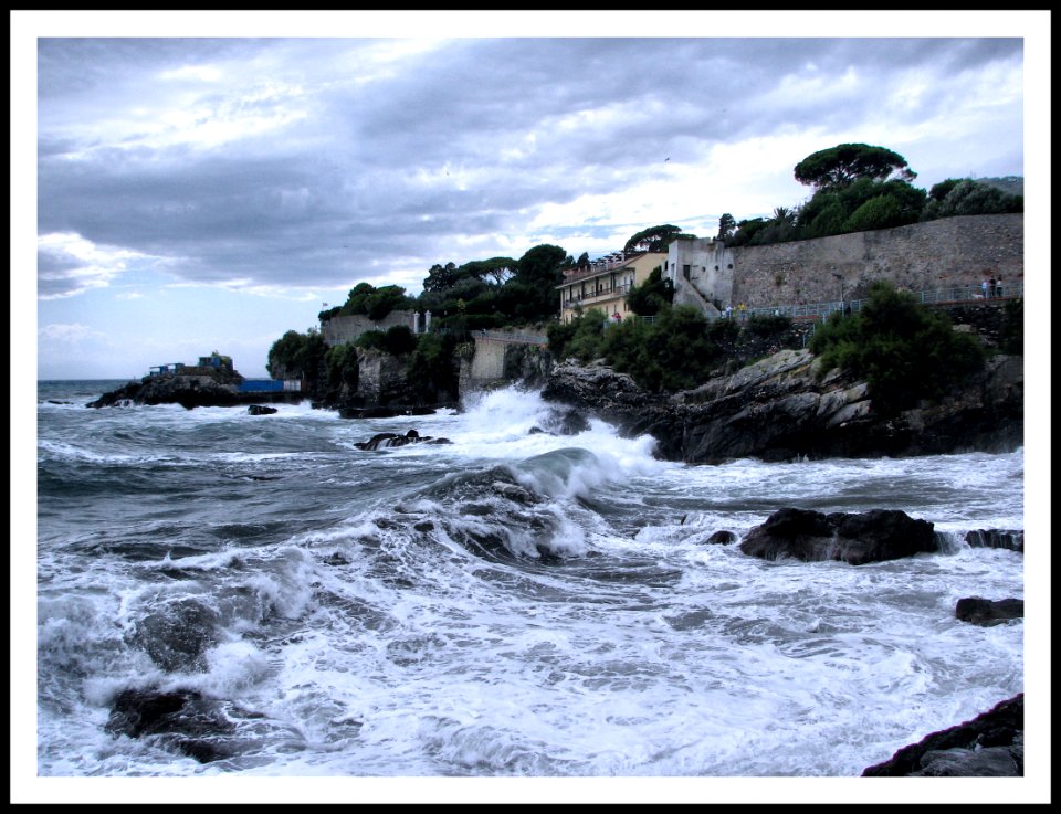 Genova Nervi - Mareggiata 