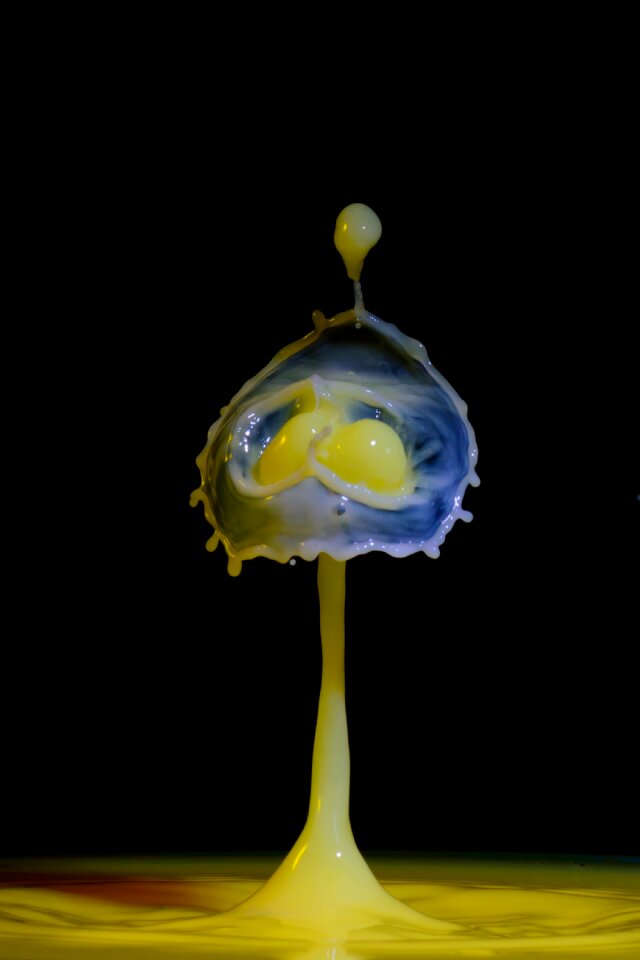 Liquid drop of water water splashes